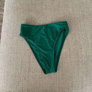 Frankie's Bikinis emerald High-Waist Bikini Bottom